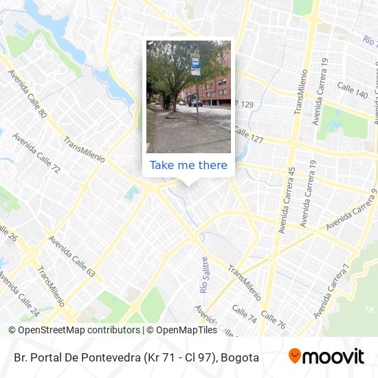 Mapa de Br. Portal De Pontevedra (Kr 71 - Cl 97)