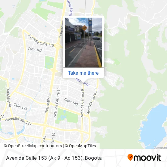 Avenida Calle 153 (Ak 9 - Ac 153) map