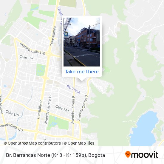 Br. Barrancas Norte (Kr 8 - Kr 159b) map