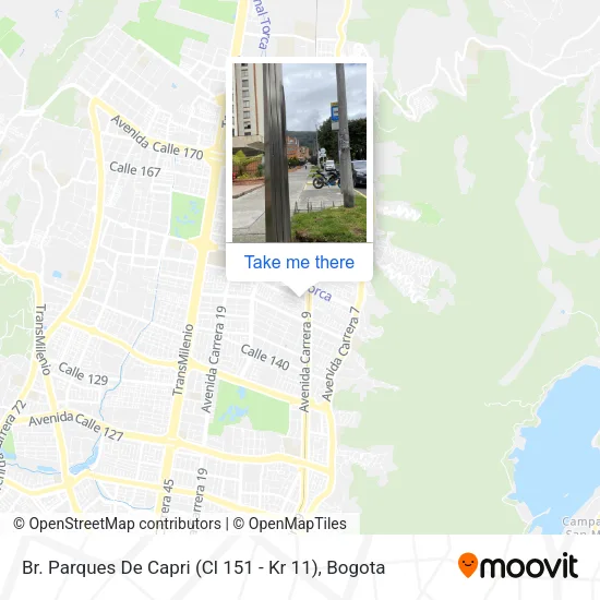 Mapa de Br. Parques De Capri (Cl 151 - Kr 11)