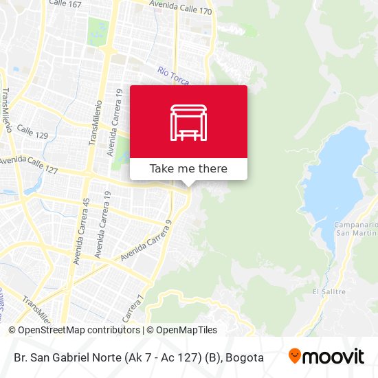 Br. San Gabriel Norte (Ak 7 - Ac 127) (B) map