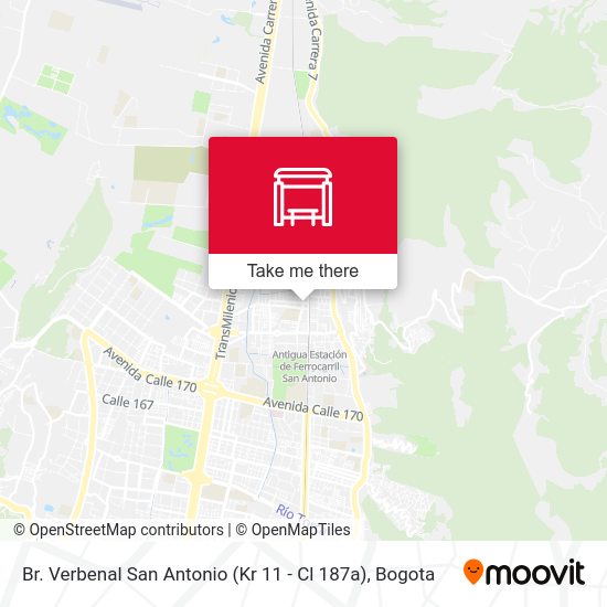 Br. Verbenal San Antonio (Kr 11 - Cl 187a) map