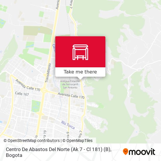 Centro De Abastos Del Norte (Ak 7 - Cl 181) (B) map