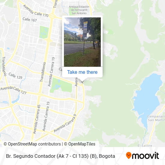 Br. Segundo Contador (Ak 7 - Cl 135) (B) map