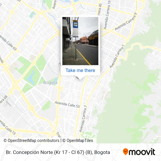 Mapa de Br. Concepción Norte (Kr 17 - Cl 67) (B)