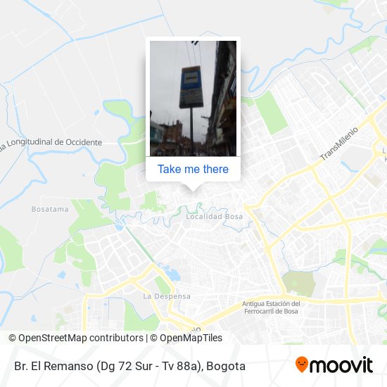 Br. El Remanso (Dg 72 Sur - Tv 88a) map