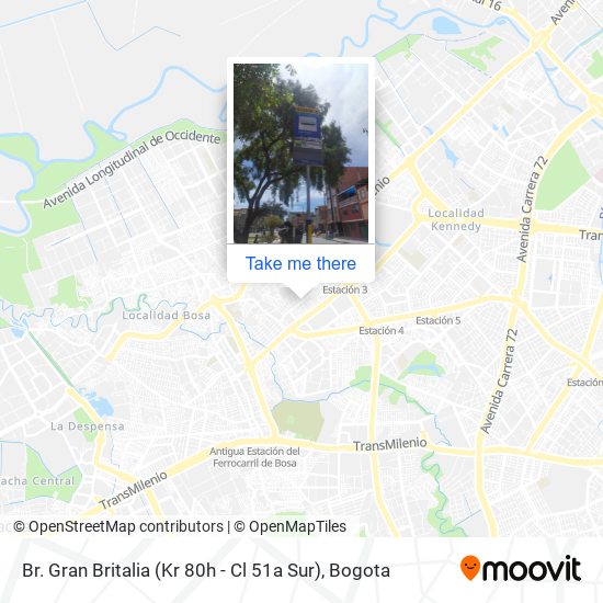 Mapa de Br. Gran Britalia (Kr 80h - Cl 51a Sur)