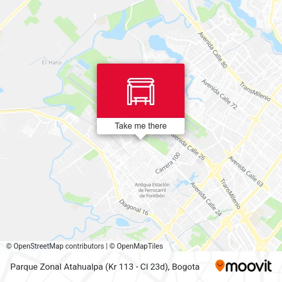 Parque Zonal Atahualpa (Kr 113 - Cl 23d) map