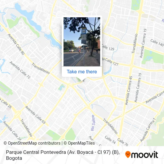 Mapa de Parque Central Pontevedra (Av. Boyacá - Cl 97) (B)