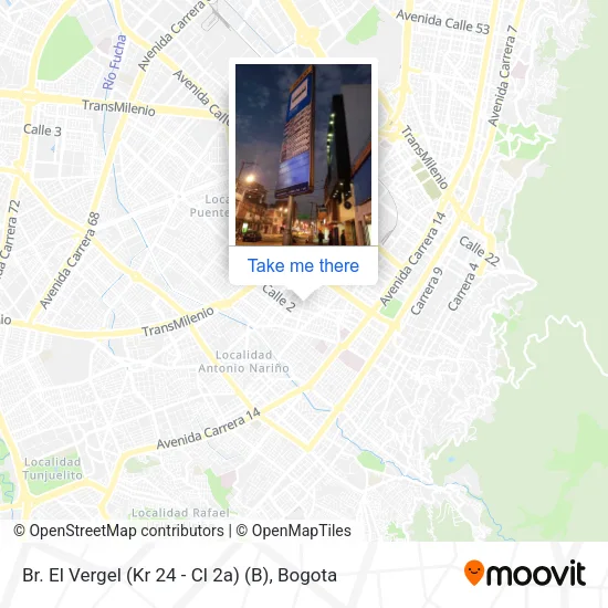 Mapa de Br. El Vergel (Kr 24 - Cl 2a) (B)
