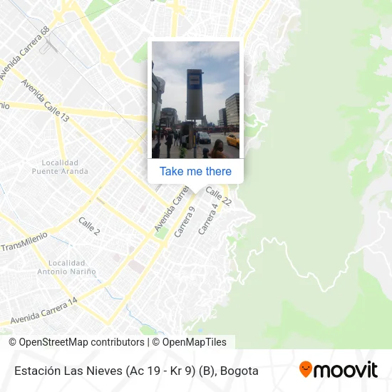 Estación Las Nieves (Ac 19 - Kr 9) (B) map