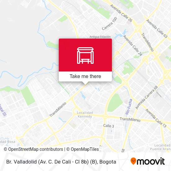 Br. Valladolid (Av. C. De Cali - Cl 8b) (B) map