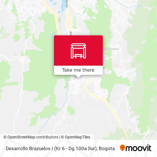 Mapa de Desarrollo Brazuelos I (Kr 6 - Dg 100a Sur)