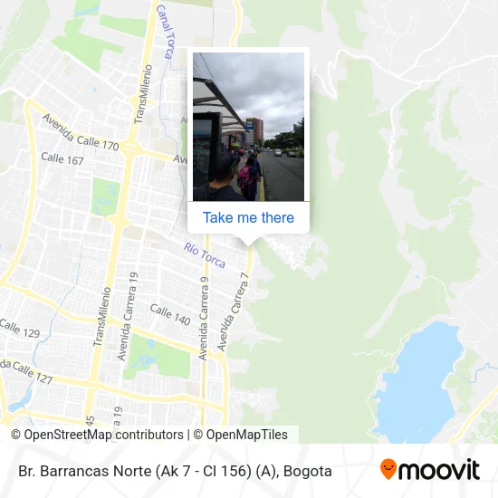 Br. Barrancas Norte (Ak 7 - Cl 156) (A) map