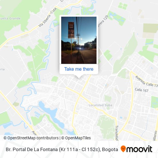 Br. Portal De La Fontana (Kr 111a - Cl 152c) map