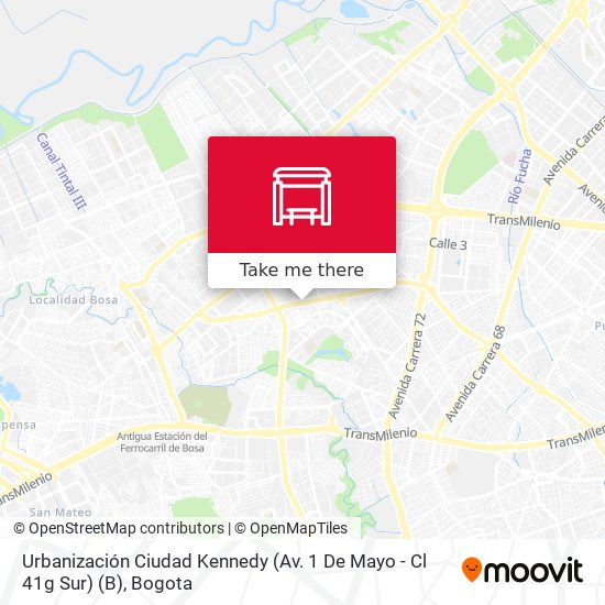 Urbanización Ciudad Kennedy (Av. 1 De Mayo - Cl 41g Sur) (B) map