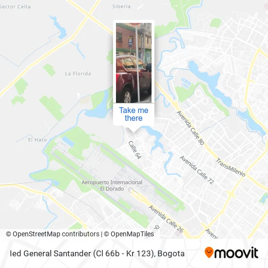 Ied General Santander (Cl 66b - Kr 123) map