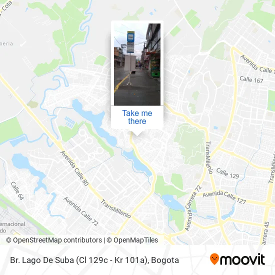 Mapa de Br. Lago De Suba (Cl 129c - Kr 101a)