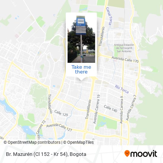 Mapa de Br. Mazurén (Cl 152 - Kr 54)