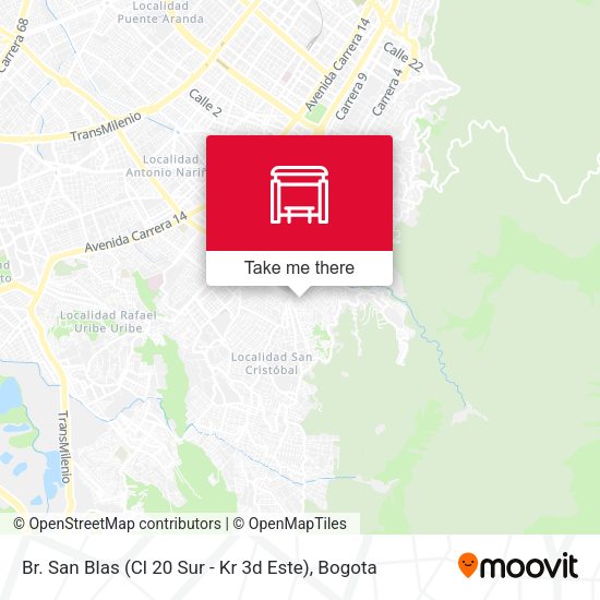Br. San Blas (Cl 20 Sur - Kr 3d Este) map