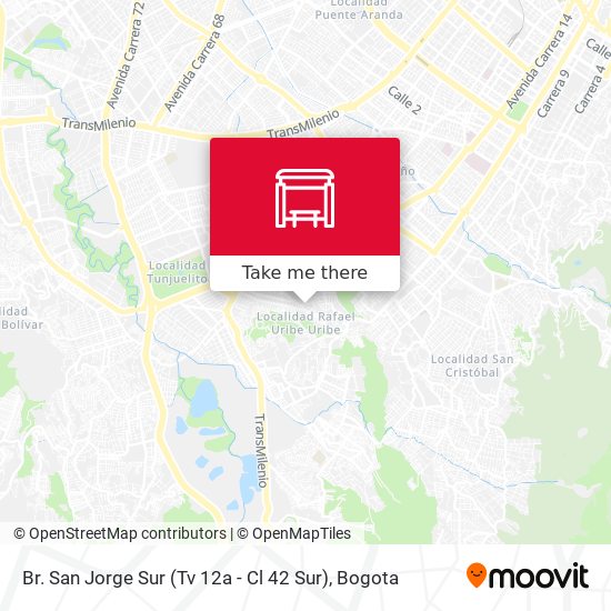 Br. San Jorge Sur (Tv 12a - Cl 42 Sur) map