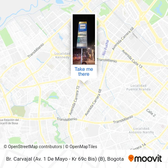 Br. Carvajal (Av. 1 De Mayo - Kr 69c Bis) (B) map