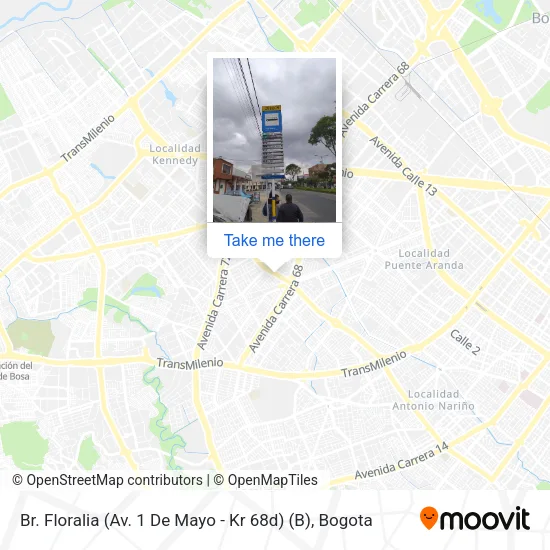 Br. Floralia (Av. 1 De Mayo - Kr 68d) (B) map