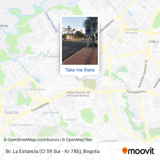 Mapa de Br. La Estancia (Cl 59 Sur - Kr 78b)