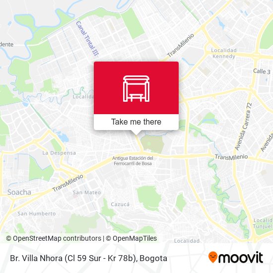Br. Villa Nhora (Cl 59 Sur - Kr 78b) map