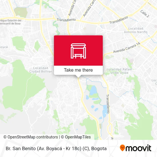 Mapa de Br. San Benito (Av. Boyacá - Kr 18c) (C)