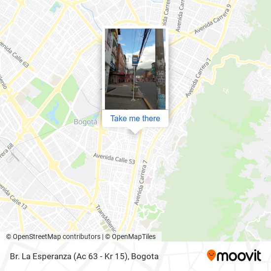 Br. La Esperanza (Ac 63 - Kr 15) map