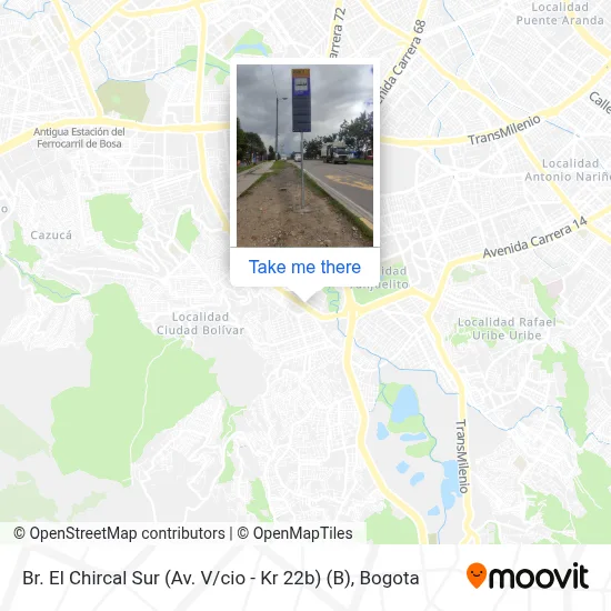 Br. El Chircal Sur (Av. V / cio - Kr 22b) (B) map