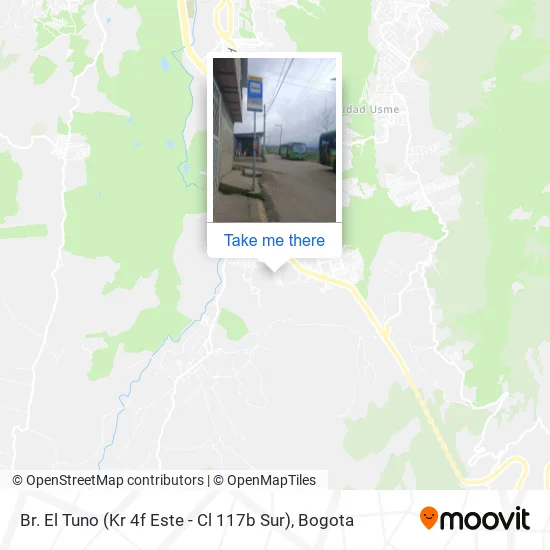Br. El Tuno (Kr 4f Este - Cl 117b Sur) map
