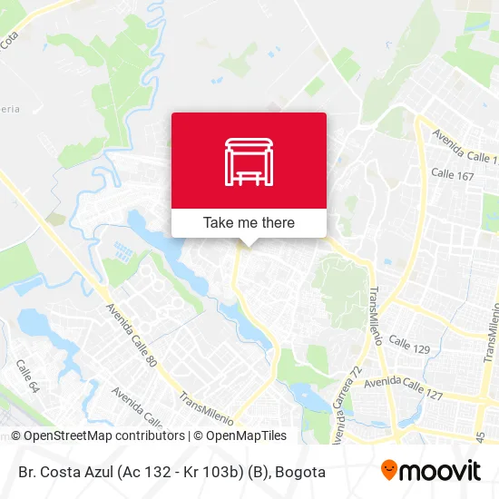 Br. Costa Azul (Ac 132 - Kr 103b) (B) map