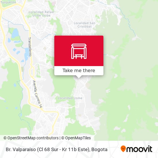 Br. Valparaíso (Cl 68 Sur - Kr 11b Este) map