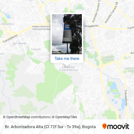 Br. Arborizadora Alta (Cl 72f Sur - Tv 39a) map