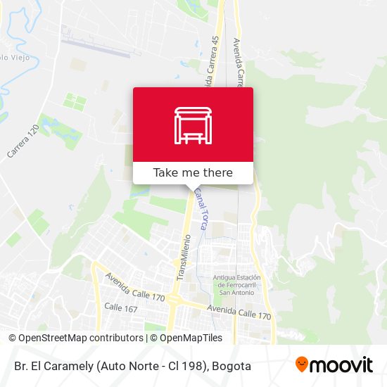 Mapa de Br. El Caramely (Auto Norte - Cl 198)