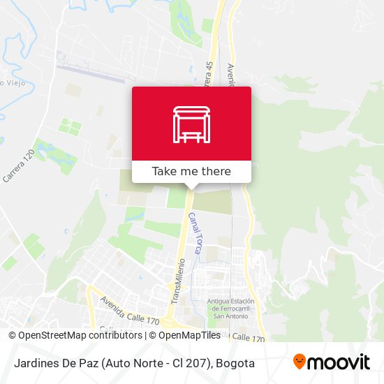 Jardines De Paz (Auto Norte - Cl 207) map