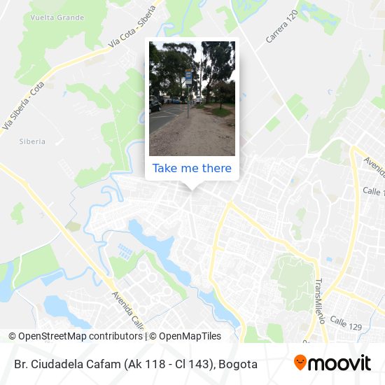 Br. Ciudadela Cafam (Ak 118 - Cl 143) map
