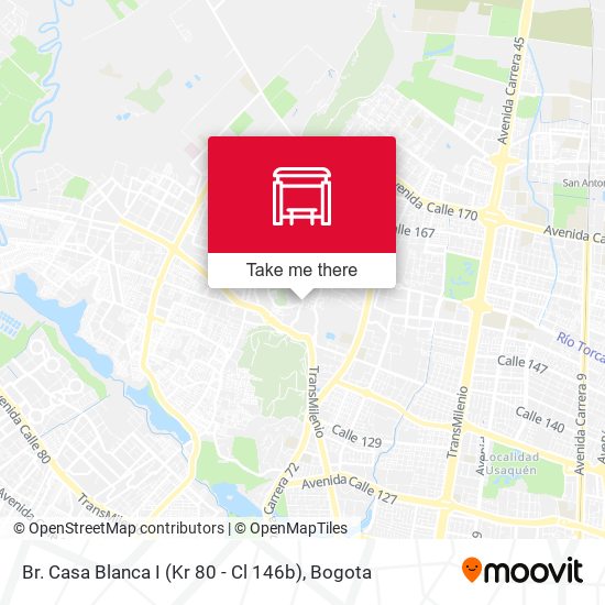 Br. Casa Blanca I (Kr 80 - Cl 146b) map