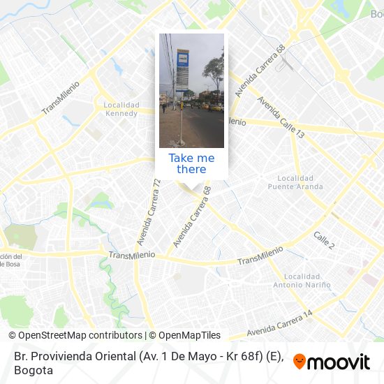 Br. Provivienda Oriental (Av. 1 De Mayo - Kr 68f) (E) map