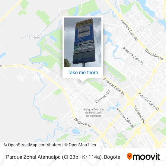 Parque Zonal Atahualpa (Cl 23b - Kr 114a) map