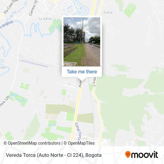 Vereda Torca (Auto Norte - Cl 224) map