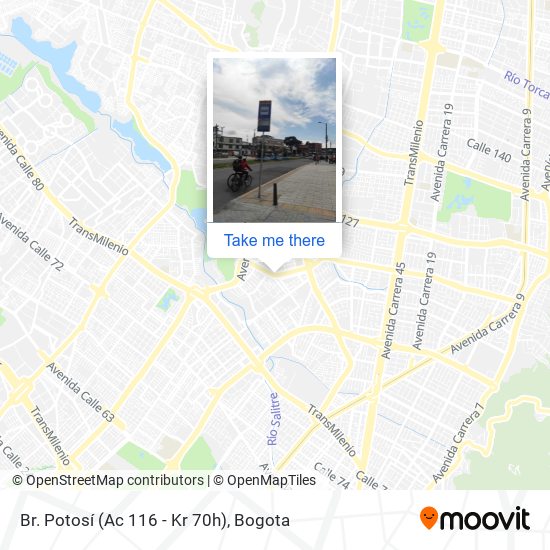 Mapa de Br. Potosí (Ac 116 - Kr 70h)