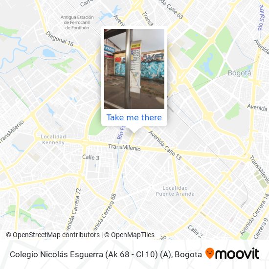 Colegio Nicolás Esguerra (Ak 68 - Cl 10) (A) map