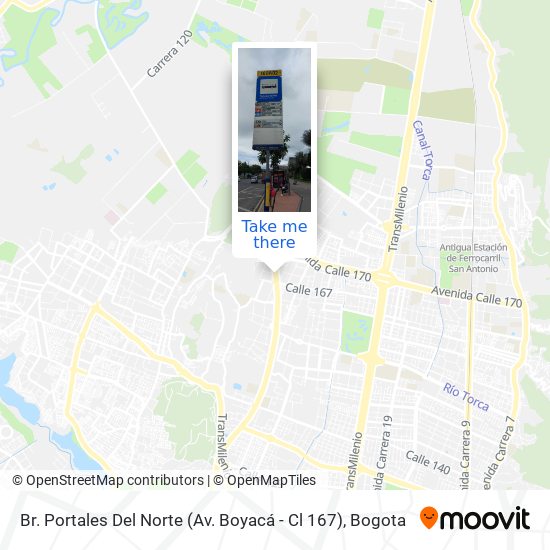 Mapa de Br. Portales Del Norte (Av. Boyacá - Cl 167)