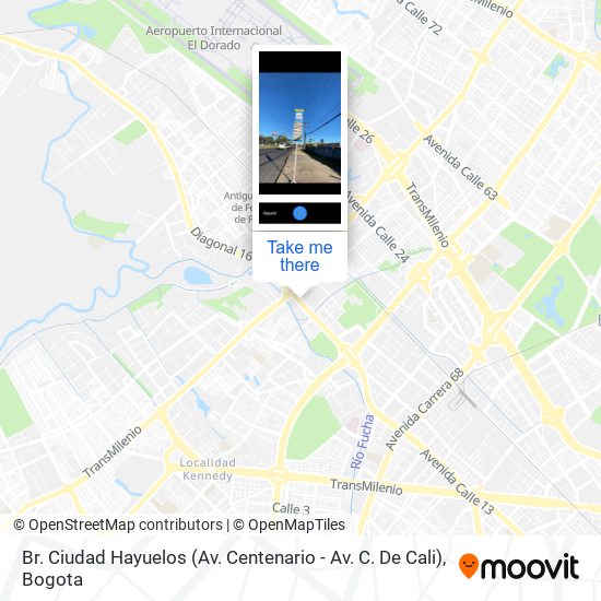 Mapa de Br. Ciudad Hayuelos (Av. Centenario - Av. C. De Cali)