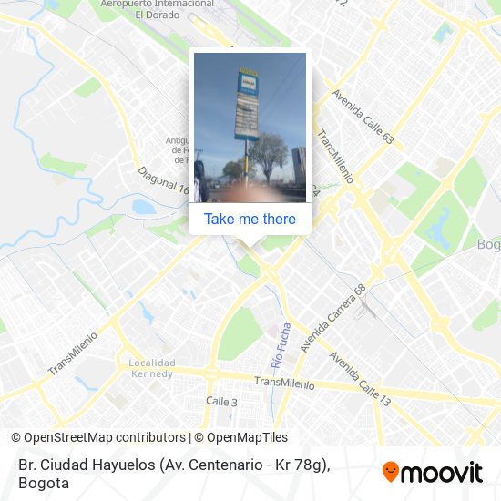 Mapa de Br. Ciudad Hayuelos (Av. Centenario - Kr 78g)