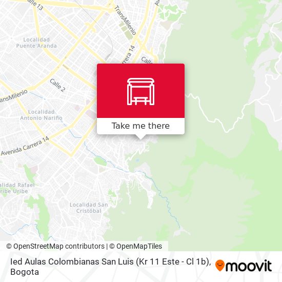 Ied Aulas Colombianas San Luis (Kr 11 Este - Cl 1b) map