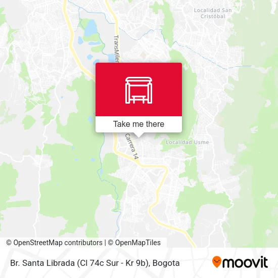 Mapa de Br. Santa Librada (Cl 74c Sur - Kr 9b)